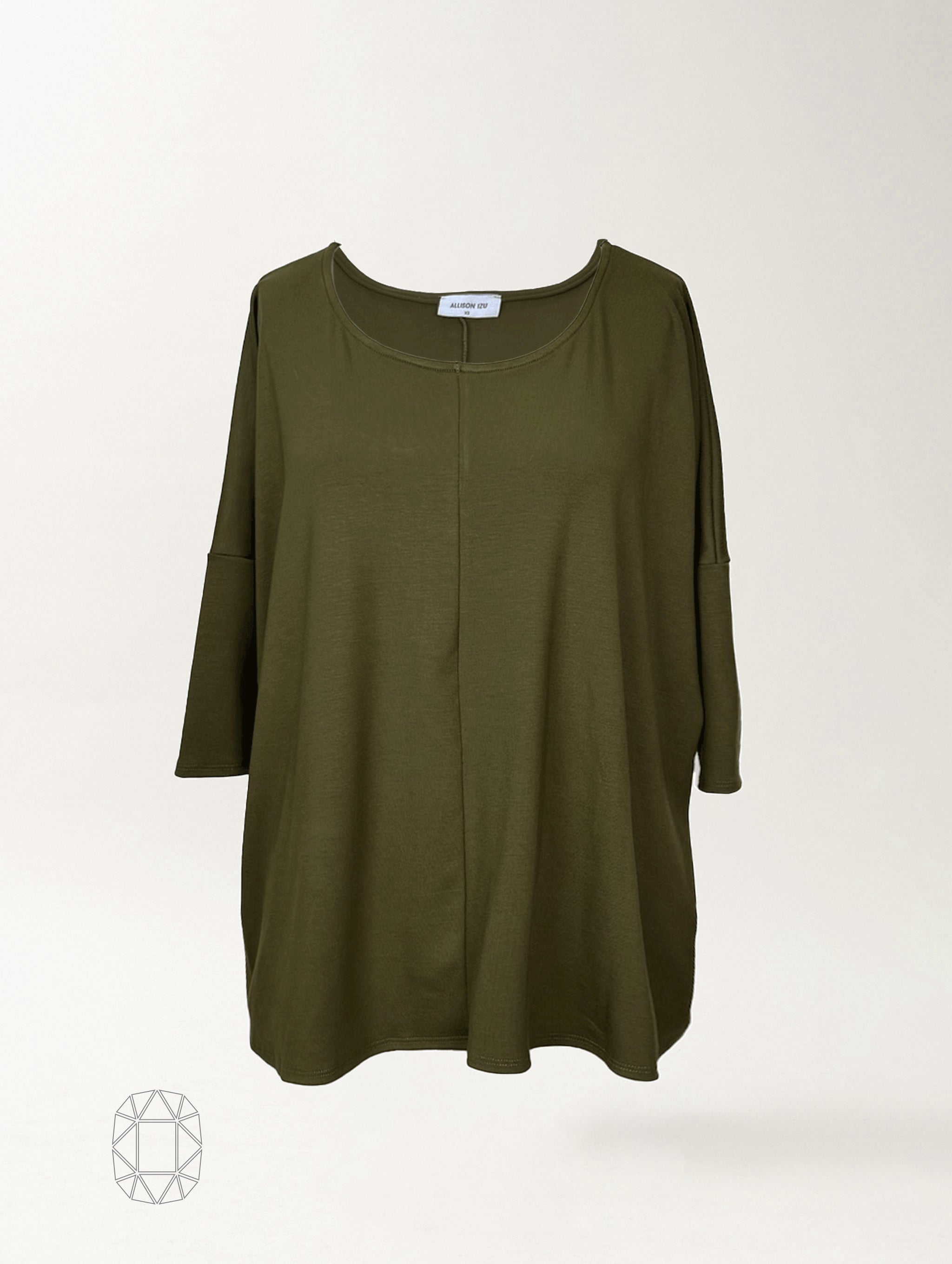 Jonelle Top - Fern Soft Ponte