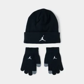 Jordan Kids' Essential Beanie Set / Black