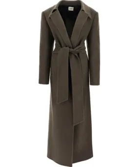 Khaite maxi robe coat 'lea