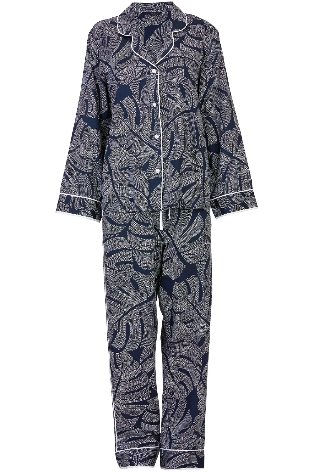 Knightsbridge Leaf Print Pyjama Set