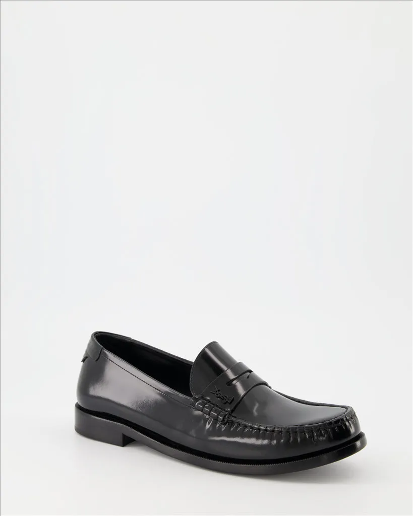 Leather loafers