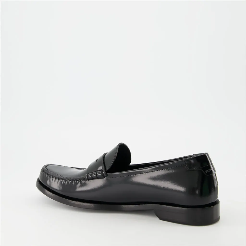 Leather loafers