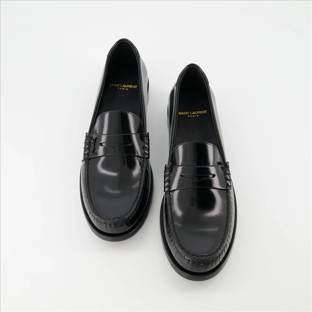 Leather loafers