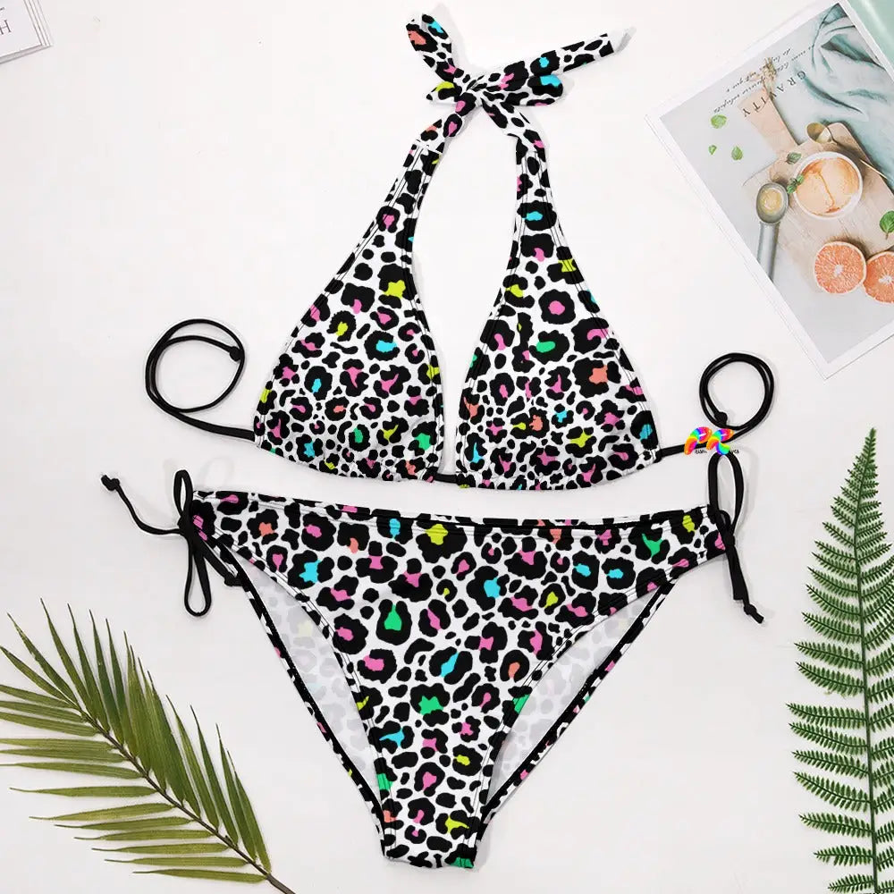 Leopard Two Piece Plus Size Bikini