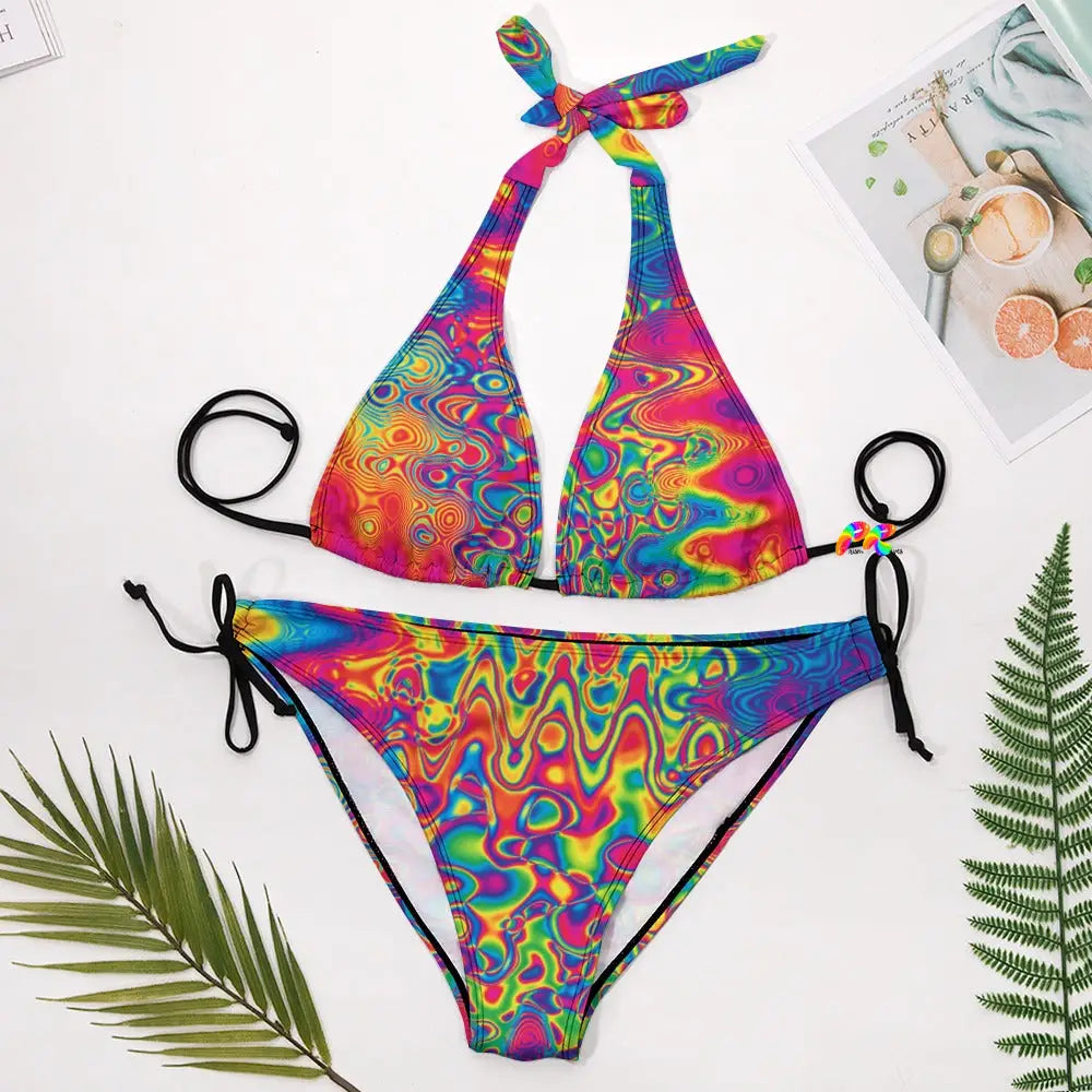 Liquid Splatter Plus Size Bikini