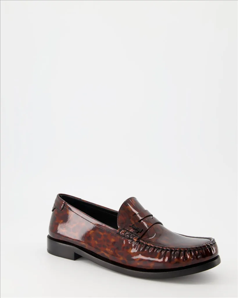 Loafers with Scale Print