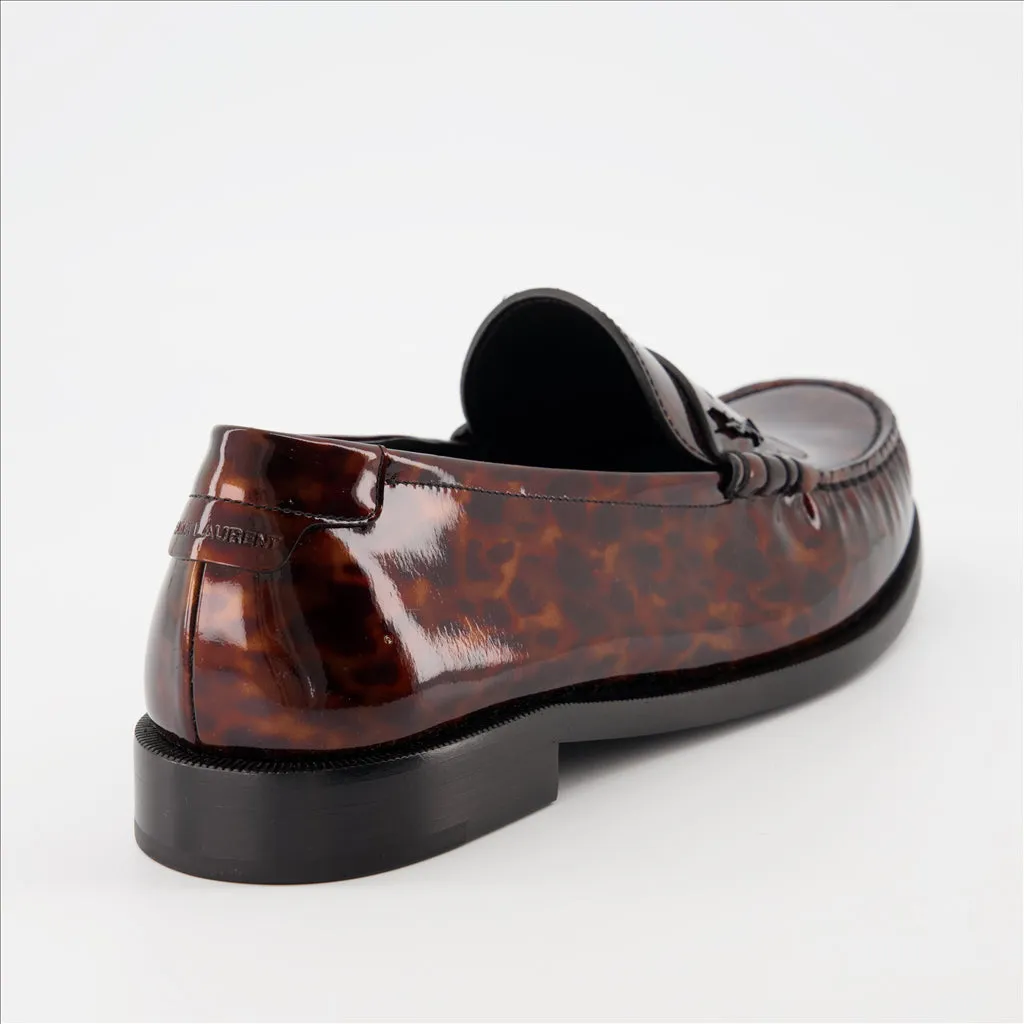 Loafers with Scale Print