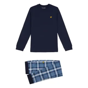 Lyle & Scott Boys/ Kids Lounge Pyjama Set (L/S T-Shirt & Long PJ Bottoms)