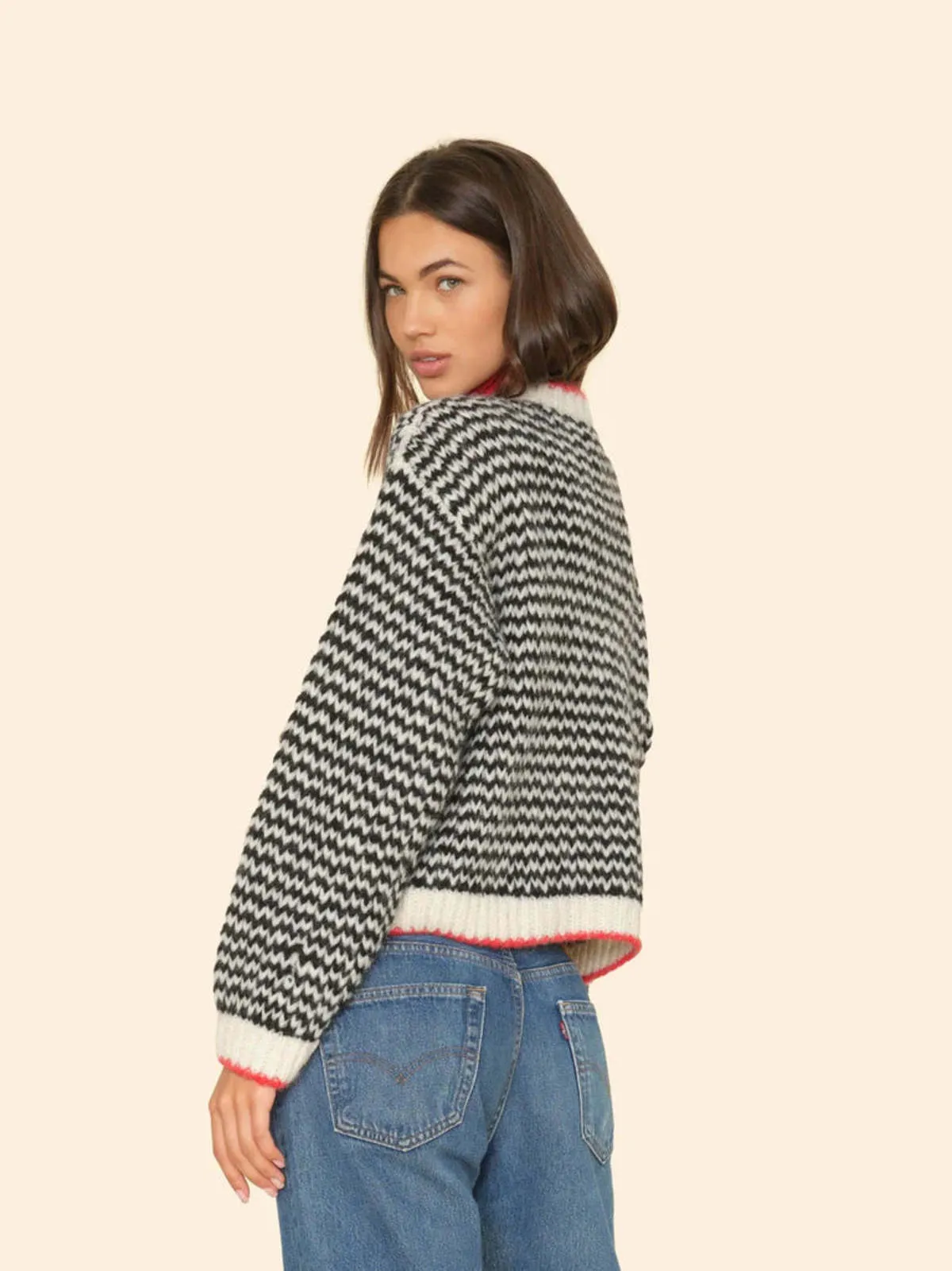 Mabel Sweater - Black Creme