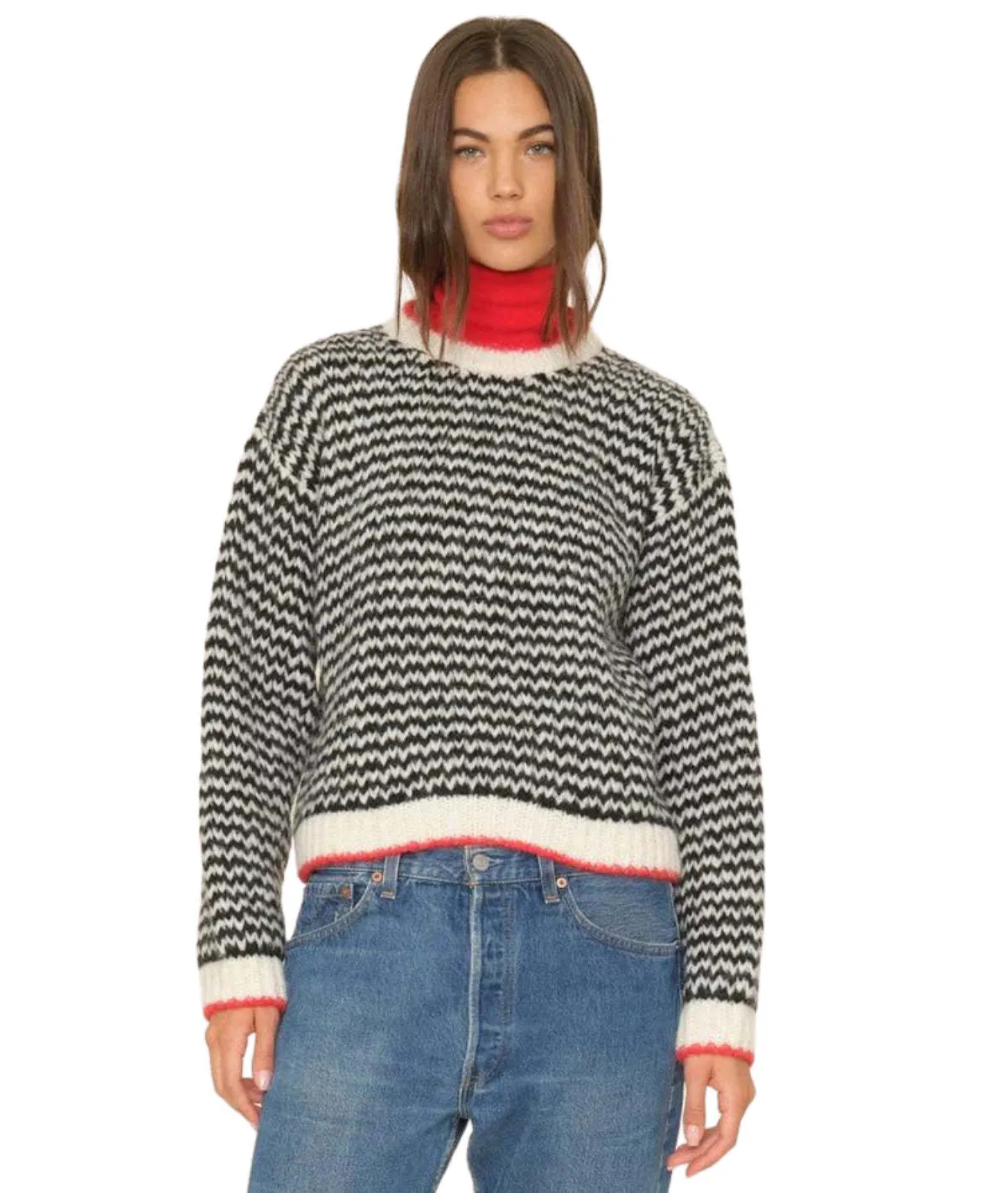 Mabel Sweater - Black Creme