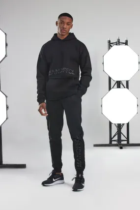 Man Active Hoodie Raw Edge Tracksuit | boohooMAN UK