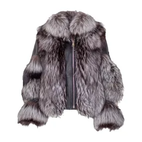 MDB Couture Women's Fur Encapsulated Jacket