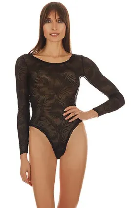 MeMoi LoveMoi Madeleine Long Sleeve Lace Bodysuit