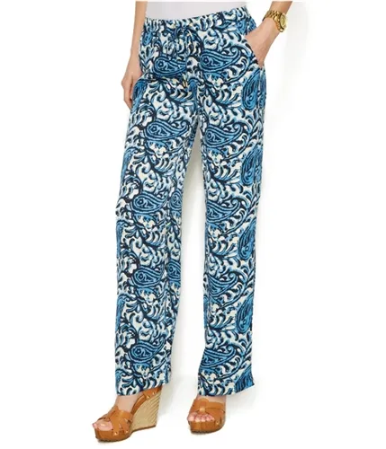 Michael Kors Womens Paisley Casual Wide Leg Pants