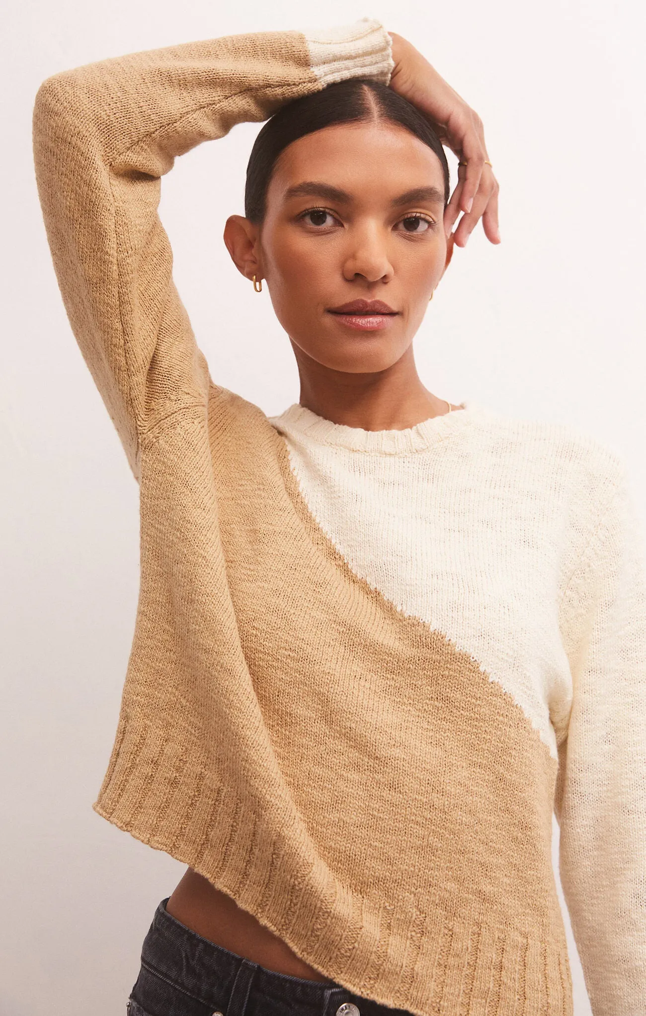 Nadira Color Block Sweater