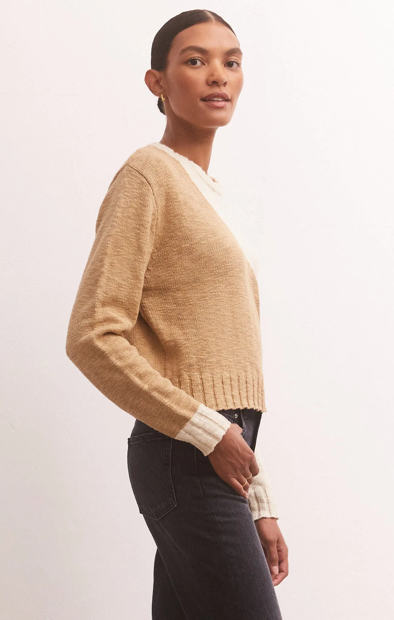 Nadira Color Block Sweater