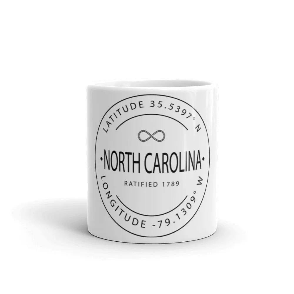 North Carolina - Mug - Latitude & Longitude