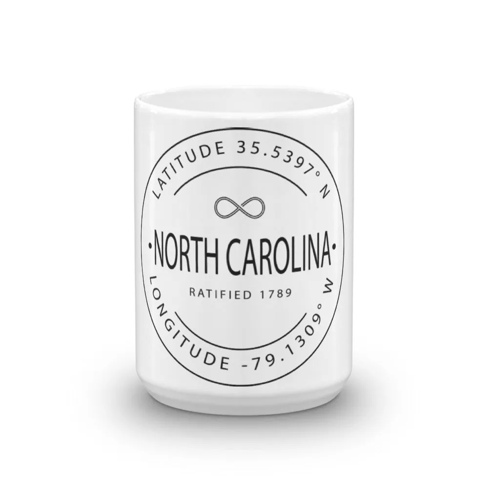 North Carolina - Mug - Latitude & Longitude