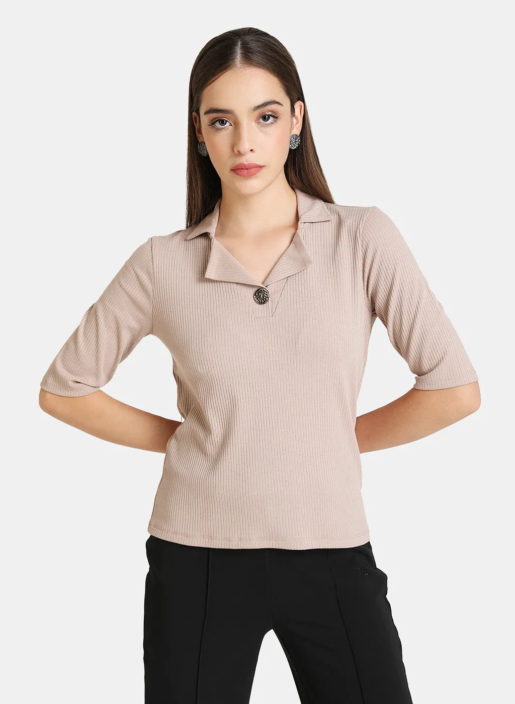 Notch Collar T-Shirt