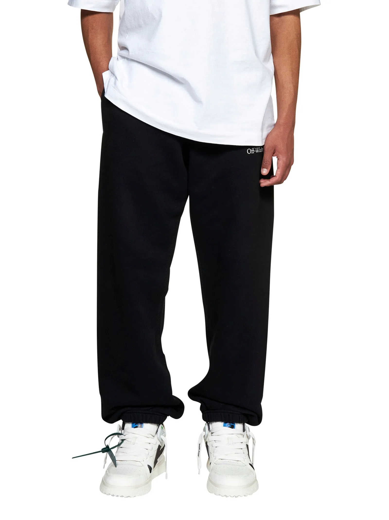 Off-White Logo Printed Straight Leg Track Pants