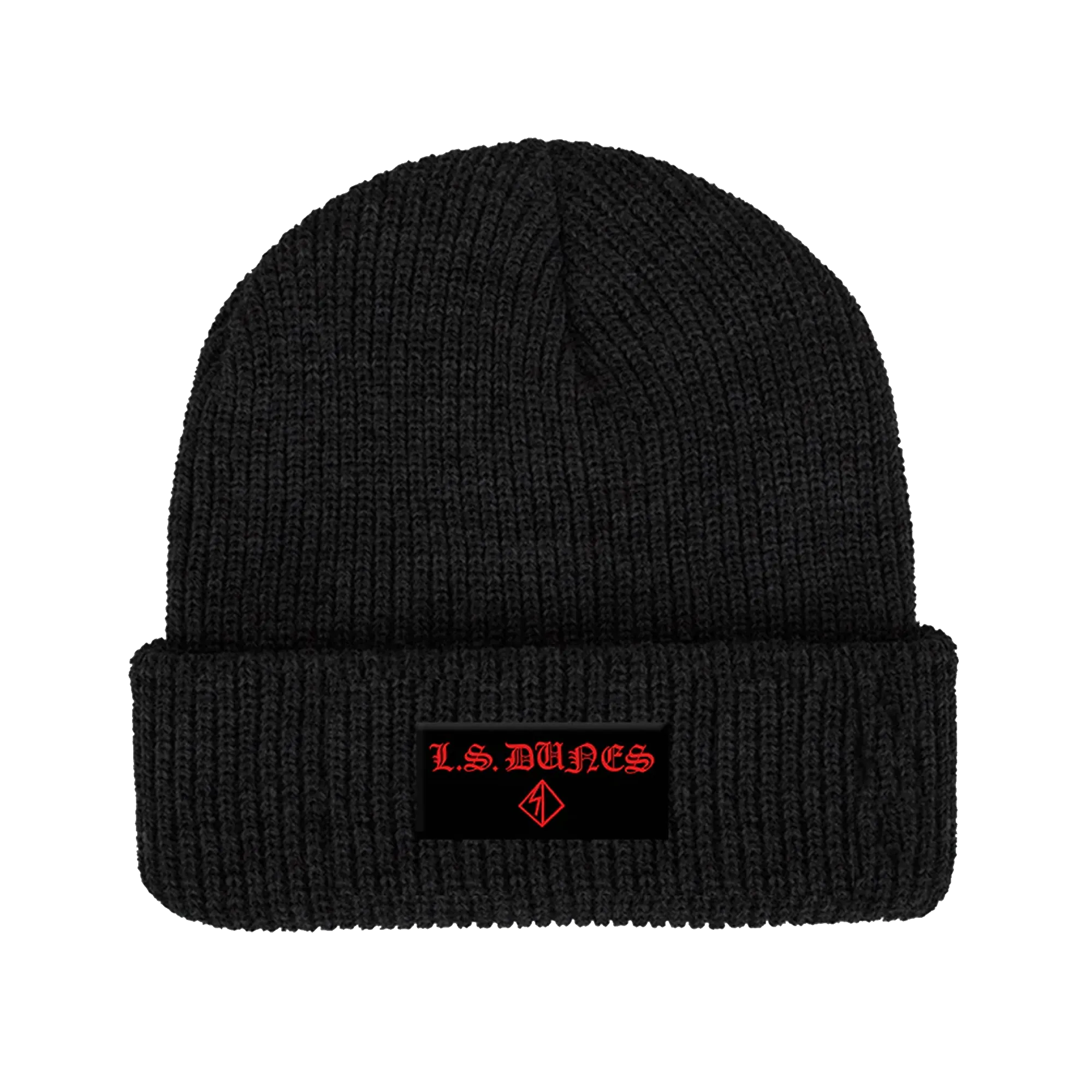 Old English Patch Beanie (Black)