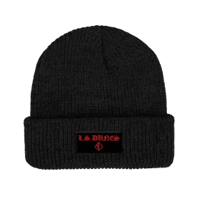 Old English Patch Beanie (Black)