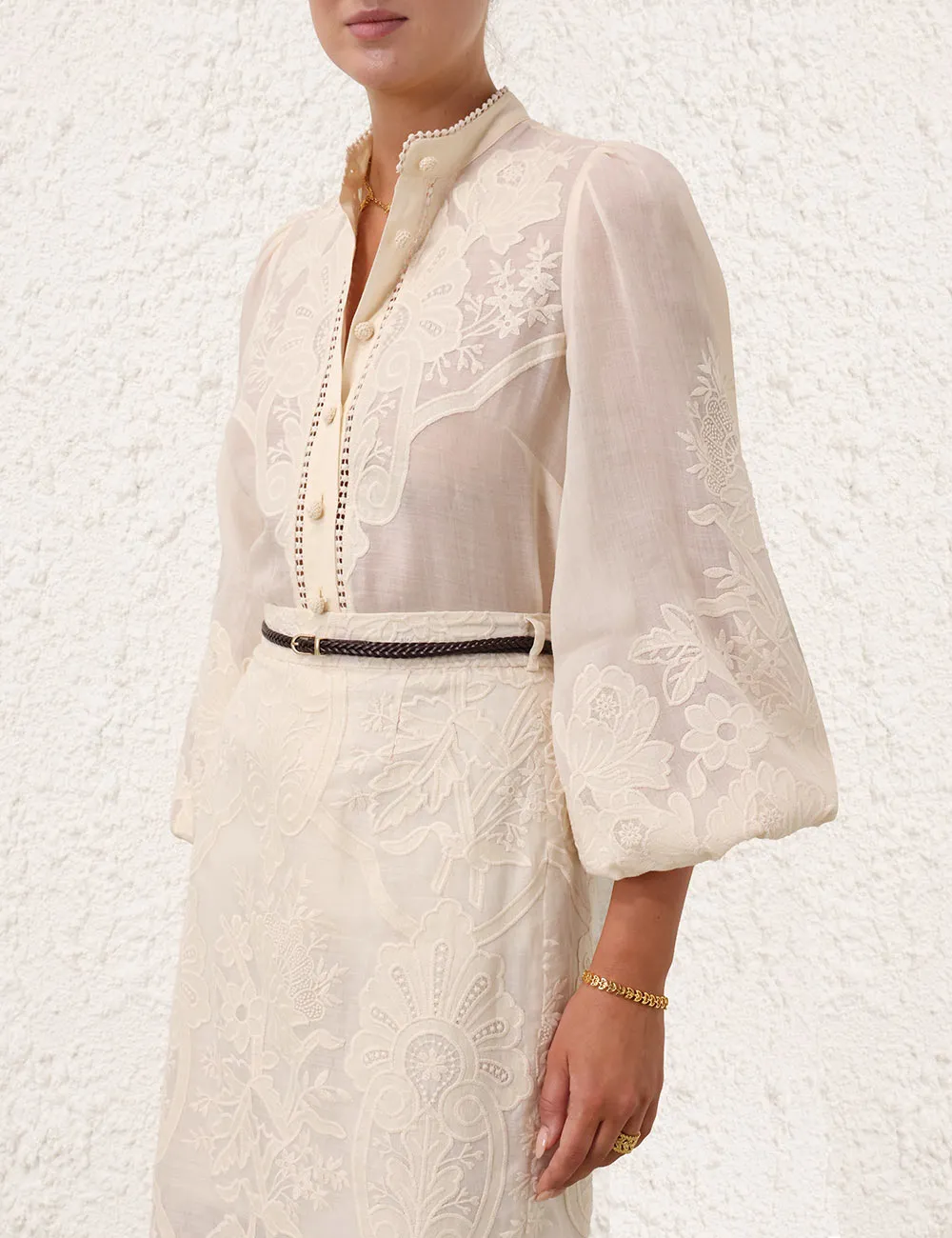 Ottie Embroidered Blouse