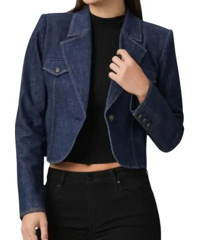 PAIGE Betania Denim Blazer In Magdalena