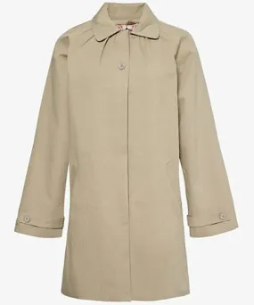 Peachy Den Womens Sage Cheri gathered cotton-twill trench coat