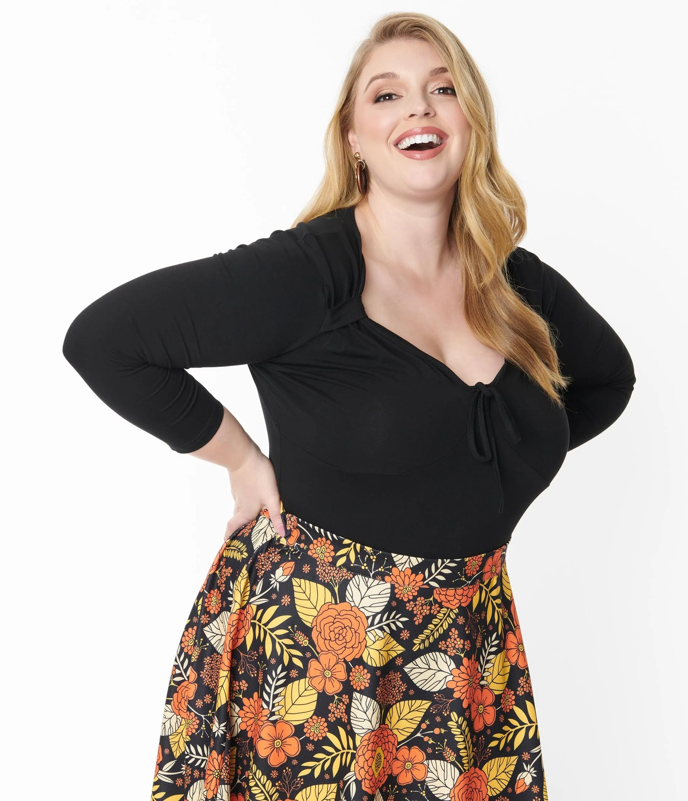 Plus Size 1930s Black Dream Big Top