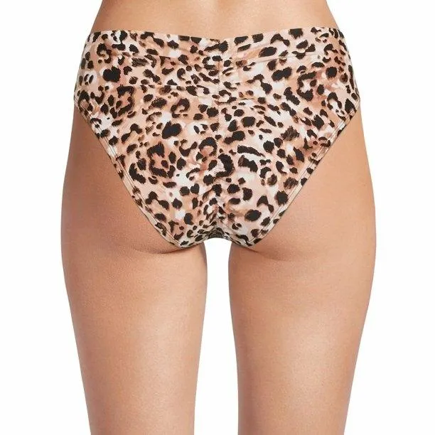 Plus Size Ruched Cheeky Low Rise Swim Bottom