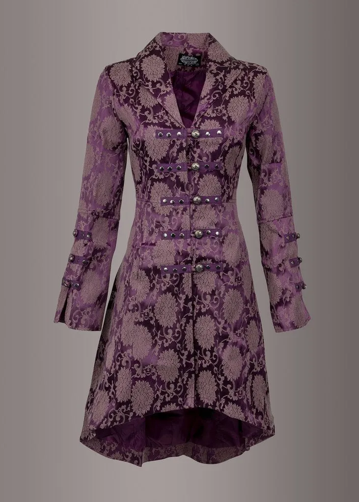 Purple Gothic Coat Victorian Steampunk Jacket