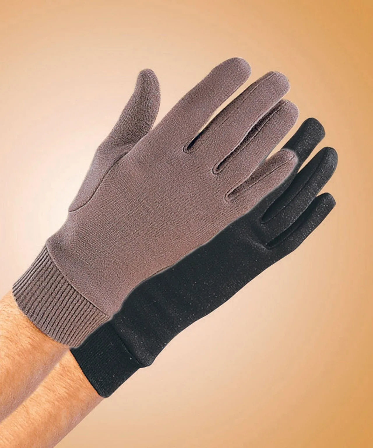 Ribbed Cuff Gloves