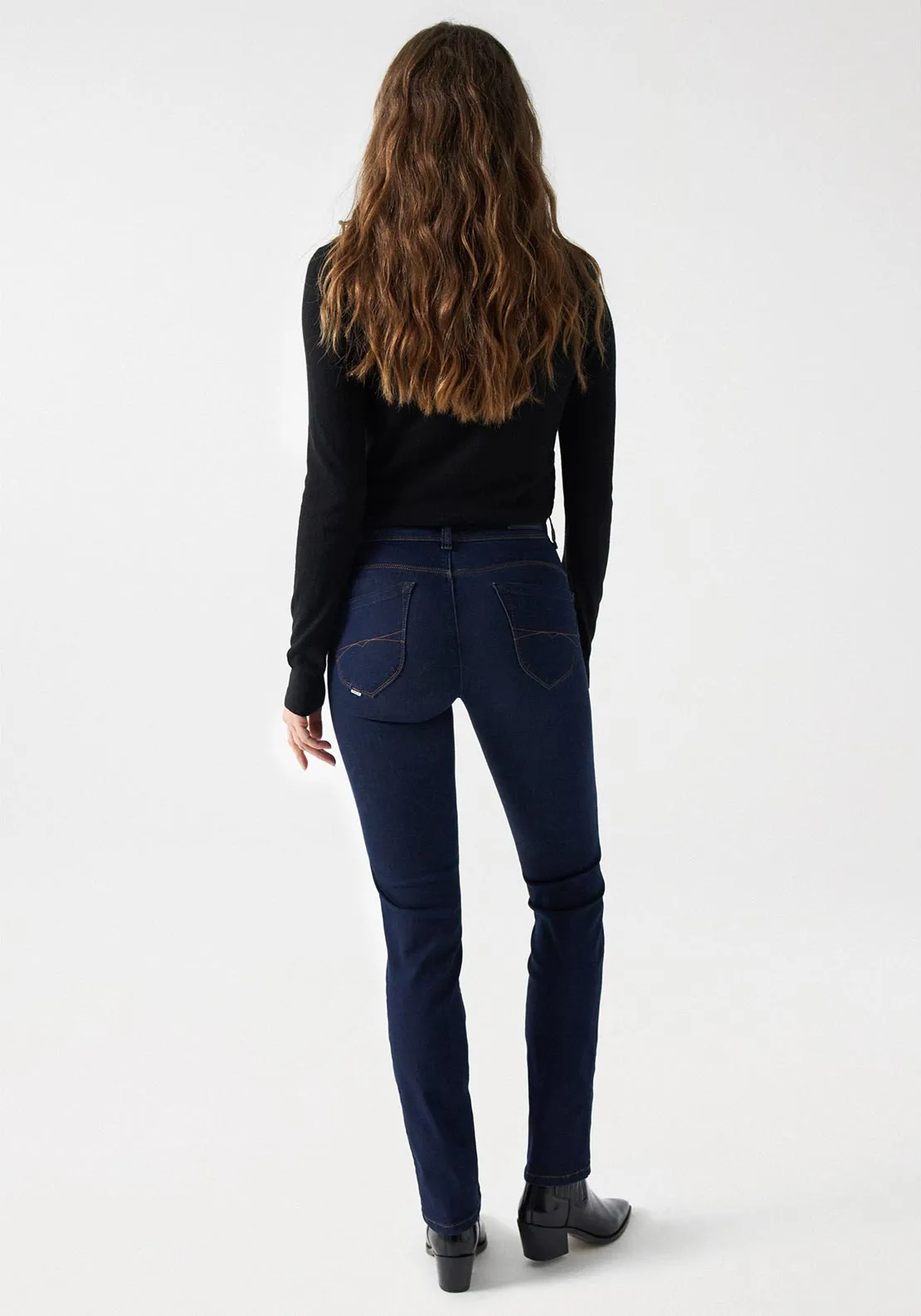 Salsa Secret Push In Slim Leg Jeans, Dark Blue