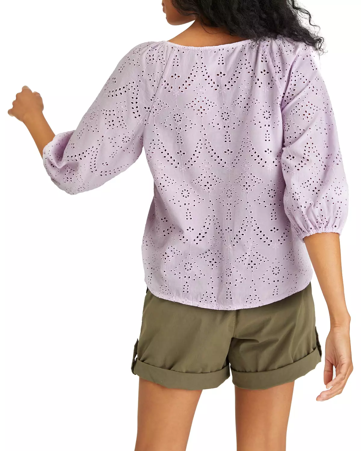 Sanctuary Women's Modern Button Front Top - LAVENDER ICE