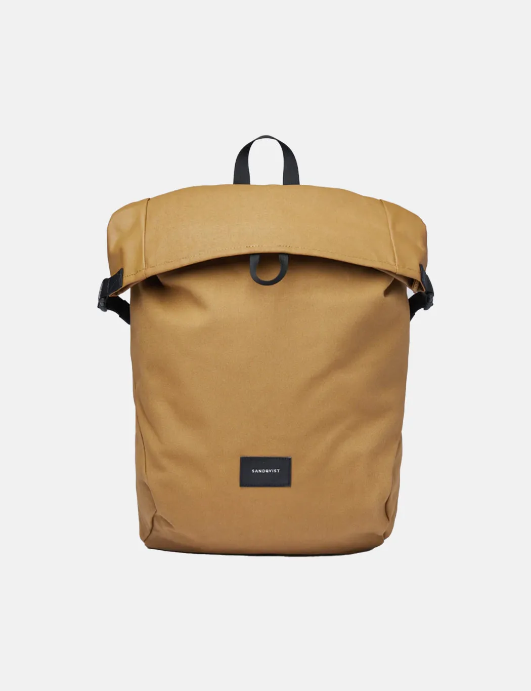 Sandqvist Alfred Rolltop Backpack (Polycotton)- Bronze/Black