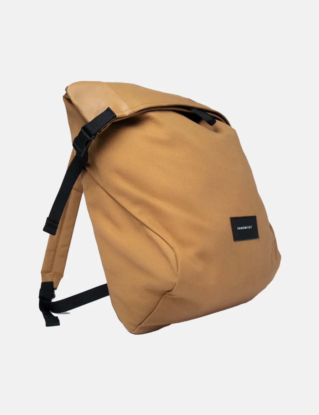 Sandqvist Alfred Rolltop Backpack (Polycotton)- Bronze/Black