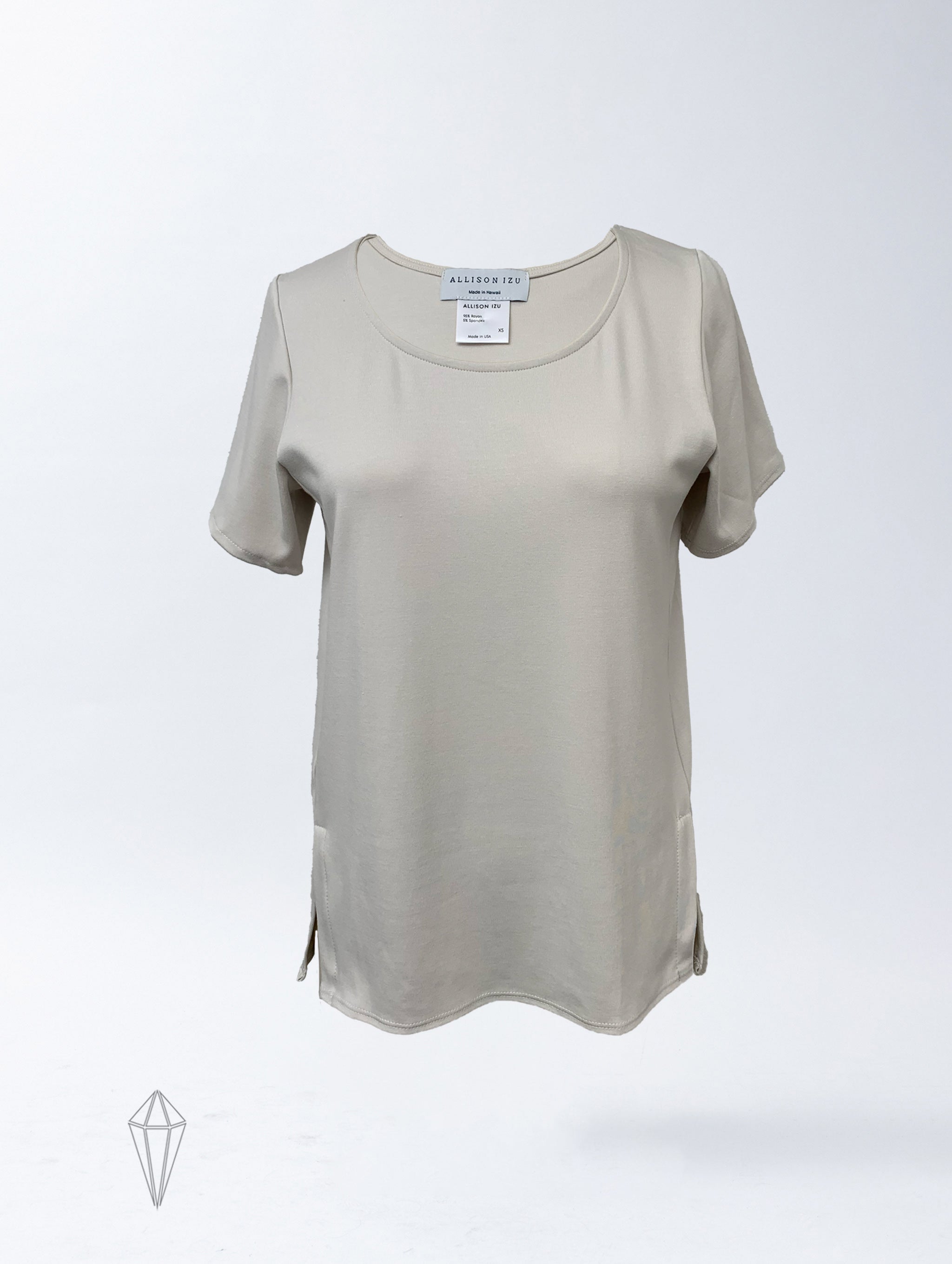 Sawyer Top - Antique White Soft Ponte