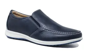 Scarpe mocassini uomo Class Blu eleganti casual Man's Shoes da 40 a 44