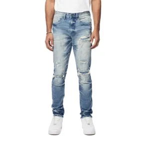 Slim Wave Effect Jeans - Clairmont Blue