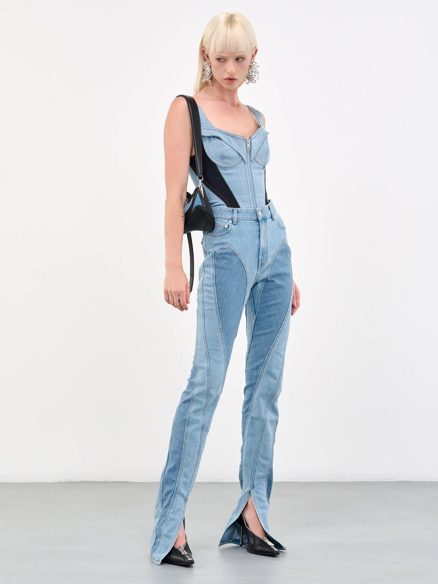 Slit Spiral Jeans (S6PA0358247-PA0358-LIGHT-BLUE)