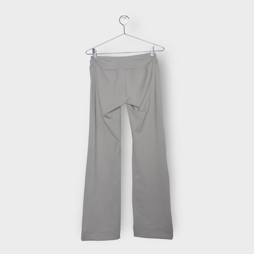 Soft Grey Brushed Ponte Cross Waist Trouser (Aus)