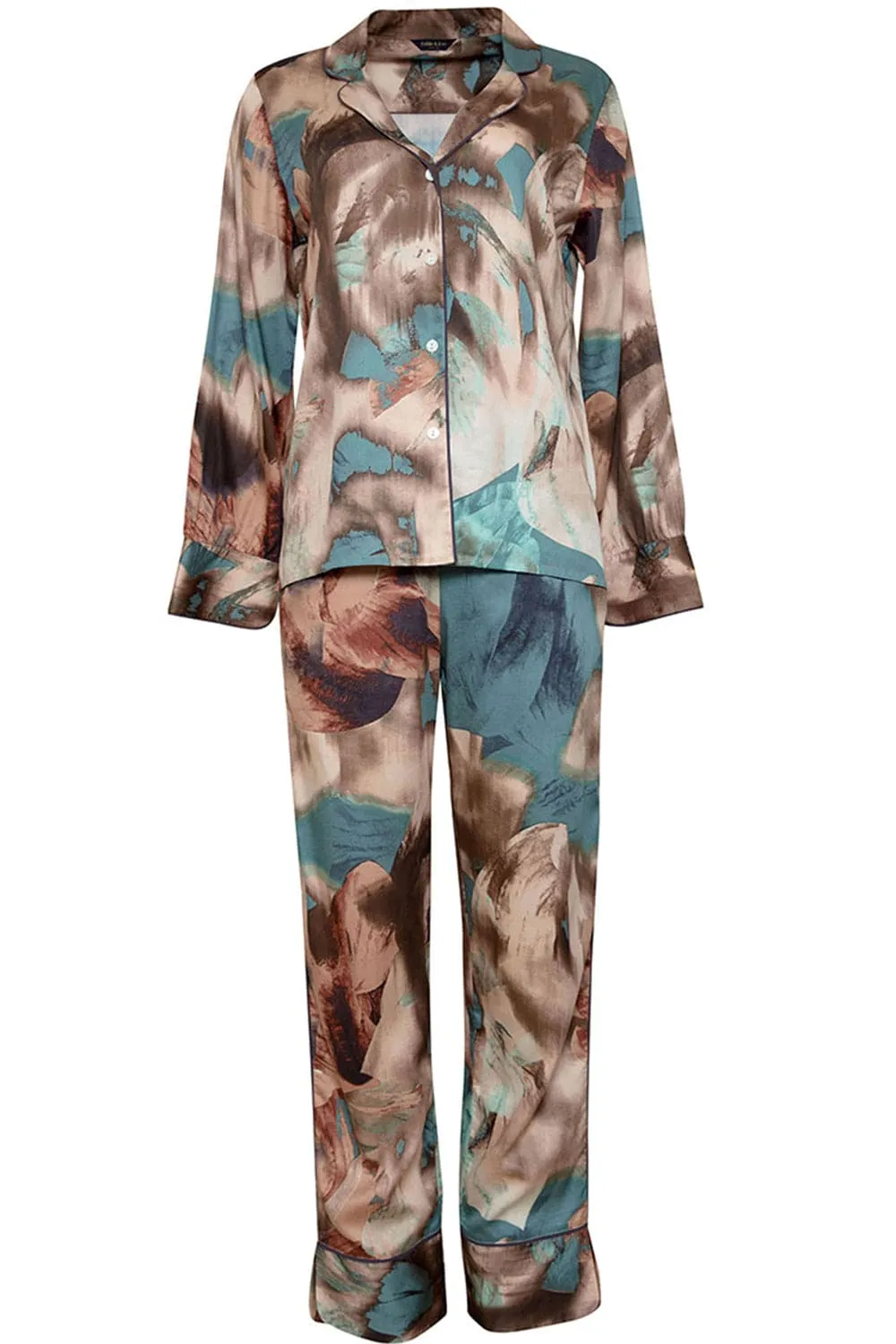 Soho Abstract Print Pyjama Set, Size UK 14