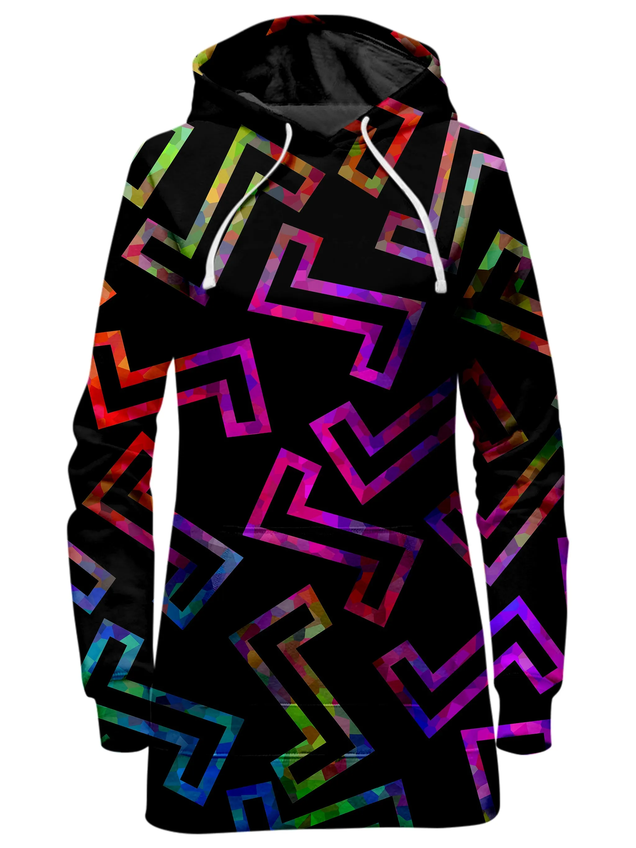 Sparkle Geometric Hoodie Dress