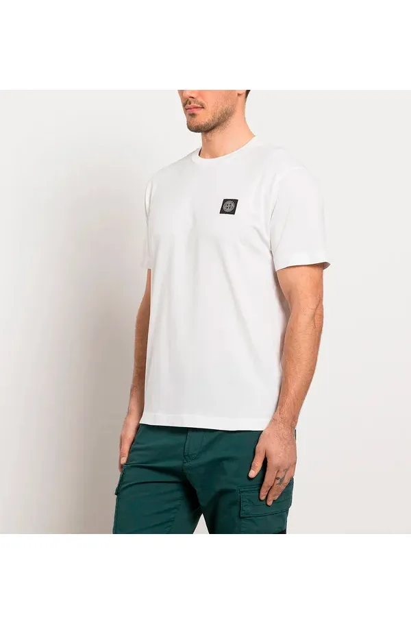 Stone Island Basic Logo Tee White