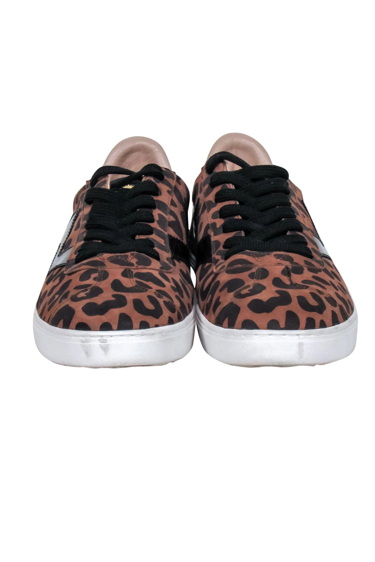 Stuart Weitzman - Tan & Black Leopard Print Sneakers Sz 9.5