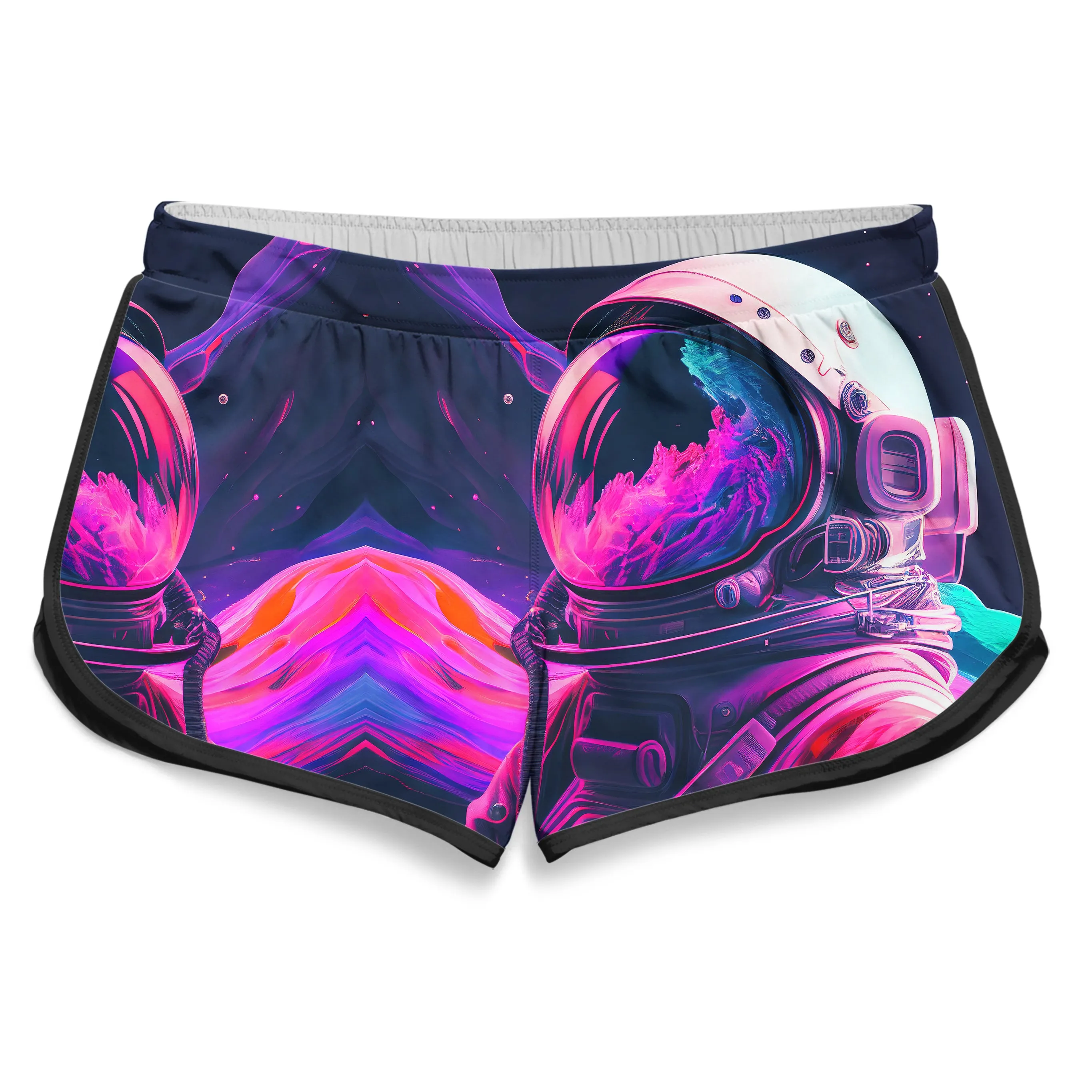 Synthwave Astronaut Women's Retro Shorts