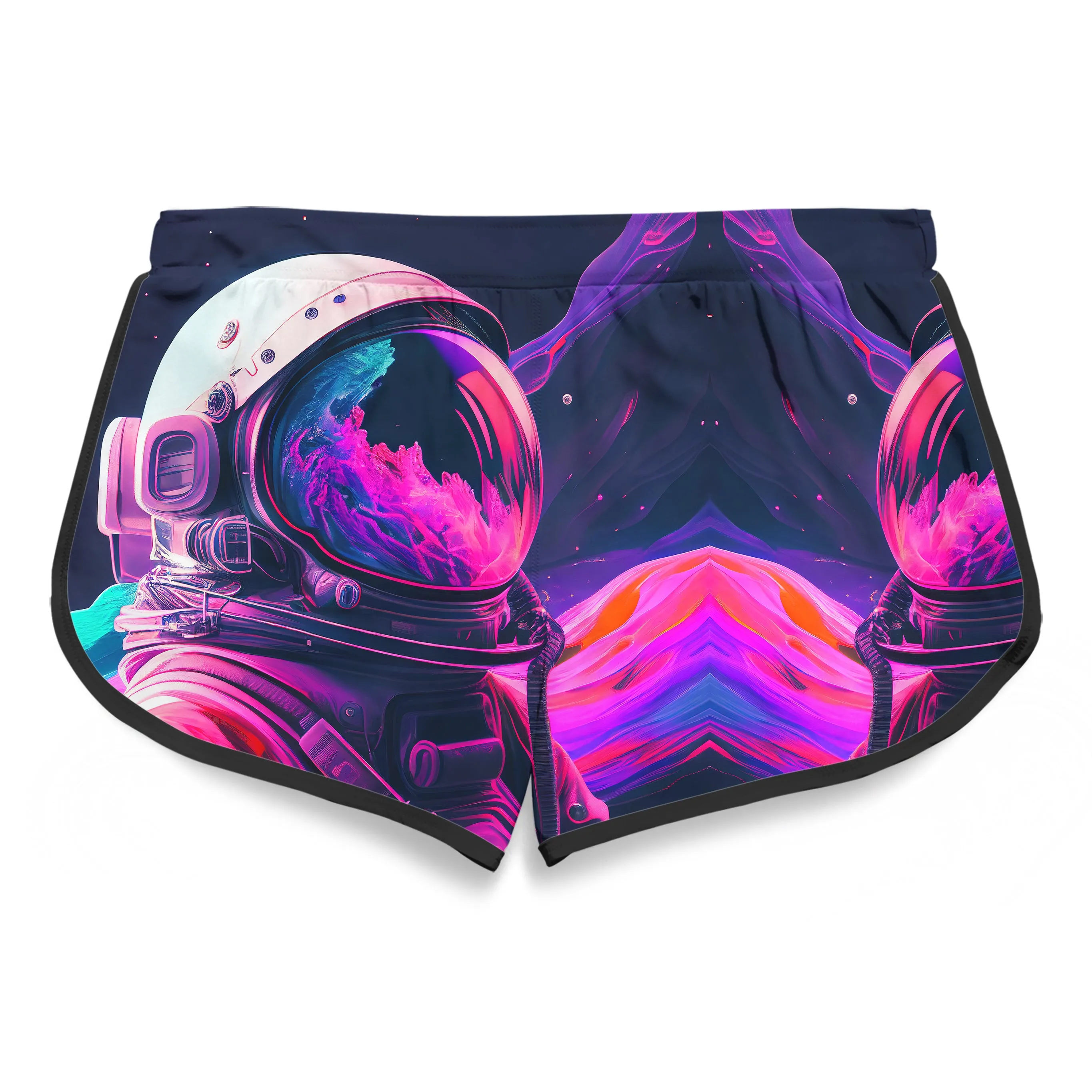 Synthwave Astronaut Women's Retro Shorts