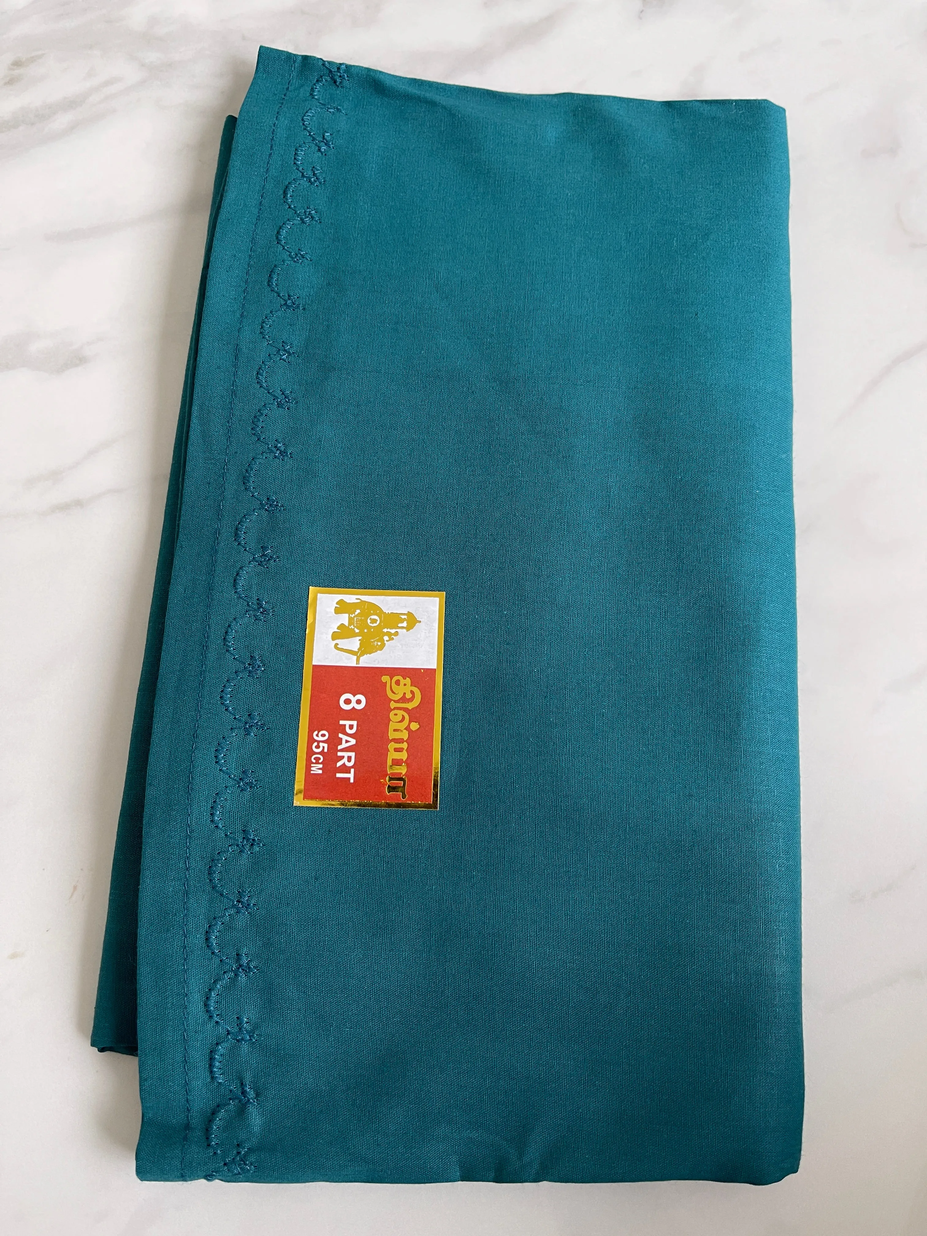 Teal Colour Cotton Petticoat / Skirt