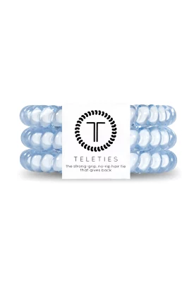 TELETIES Small Hair Ties - Washed Denim